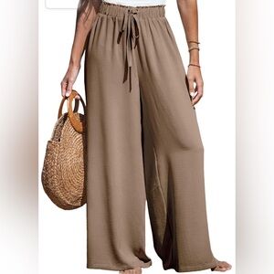 3/$20 CUPSHE Women Summer Textured Drawstring Wide Leg Pants Long Shorts Casual